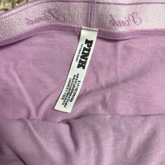 PINK Victoria's Secret Plaid and Solid Set - Black, Green, Pink, Purple - Picture 6 of 6